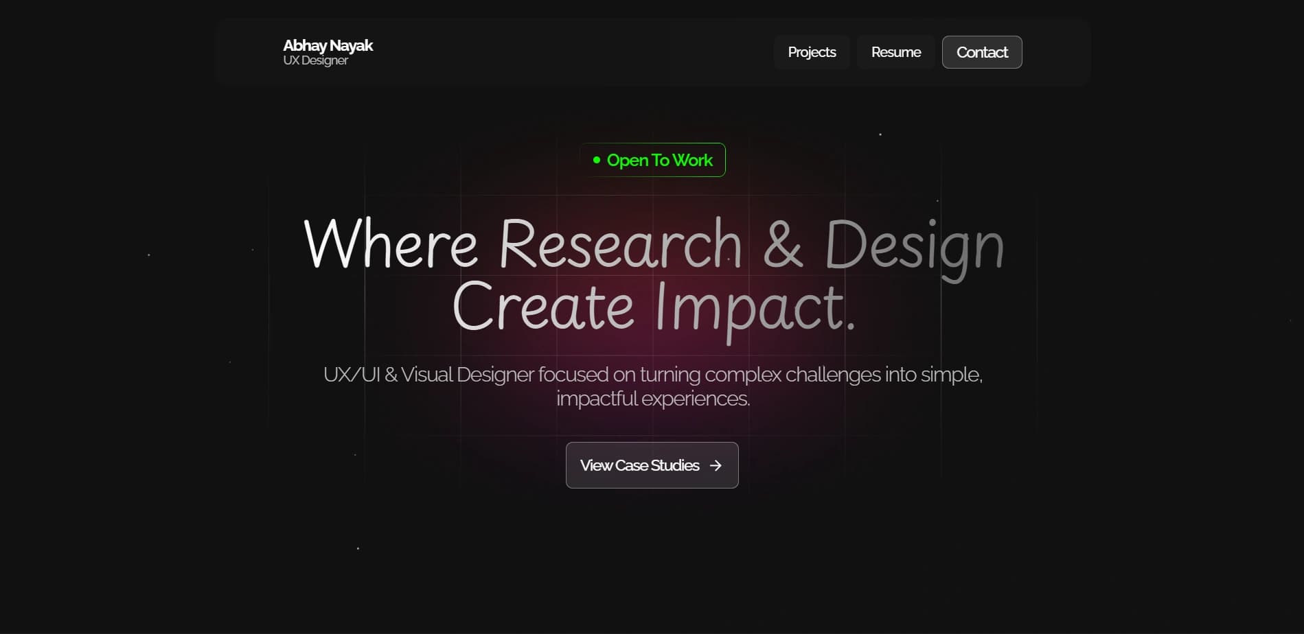 Designer Portfolio screenshot