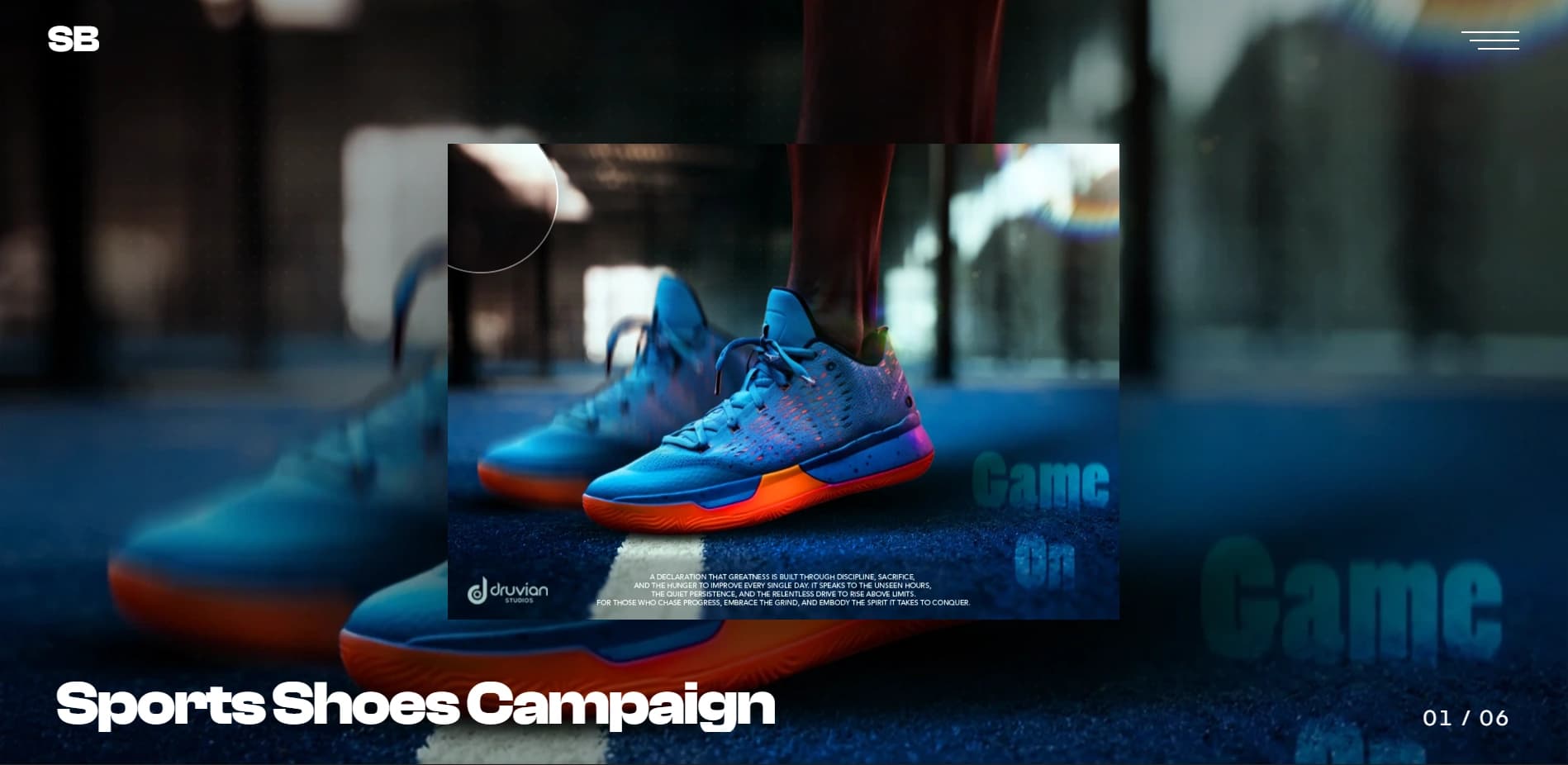 Graphic Designer Portfolio Website screenshot