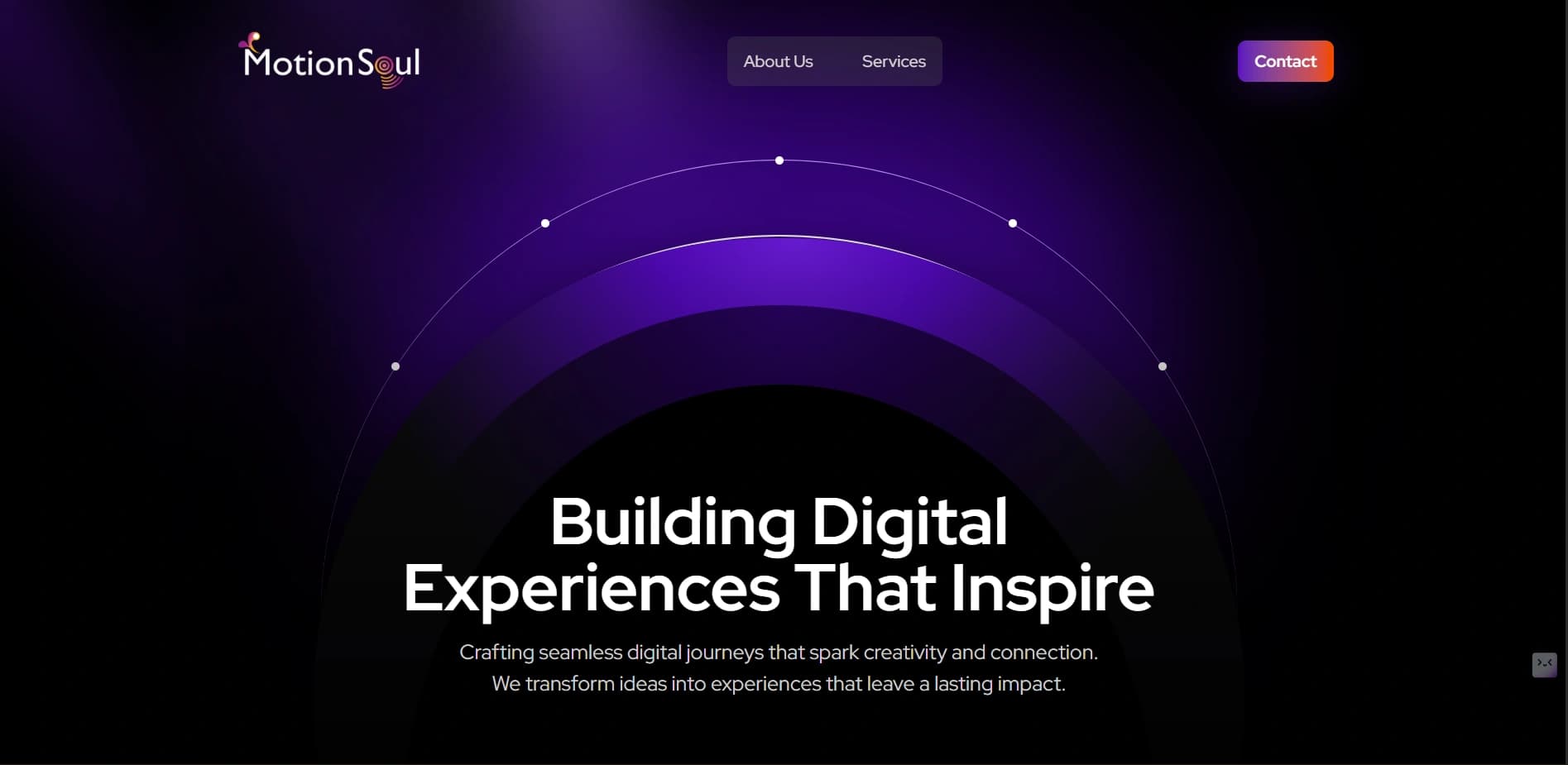MotionSoul Website screenshot 1