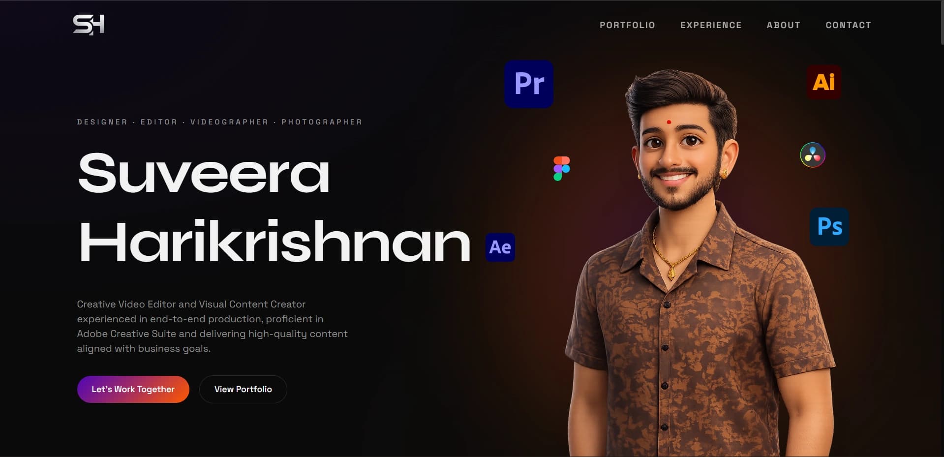 Photographer Portfolio Website screenshot