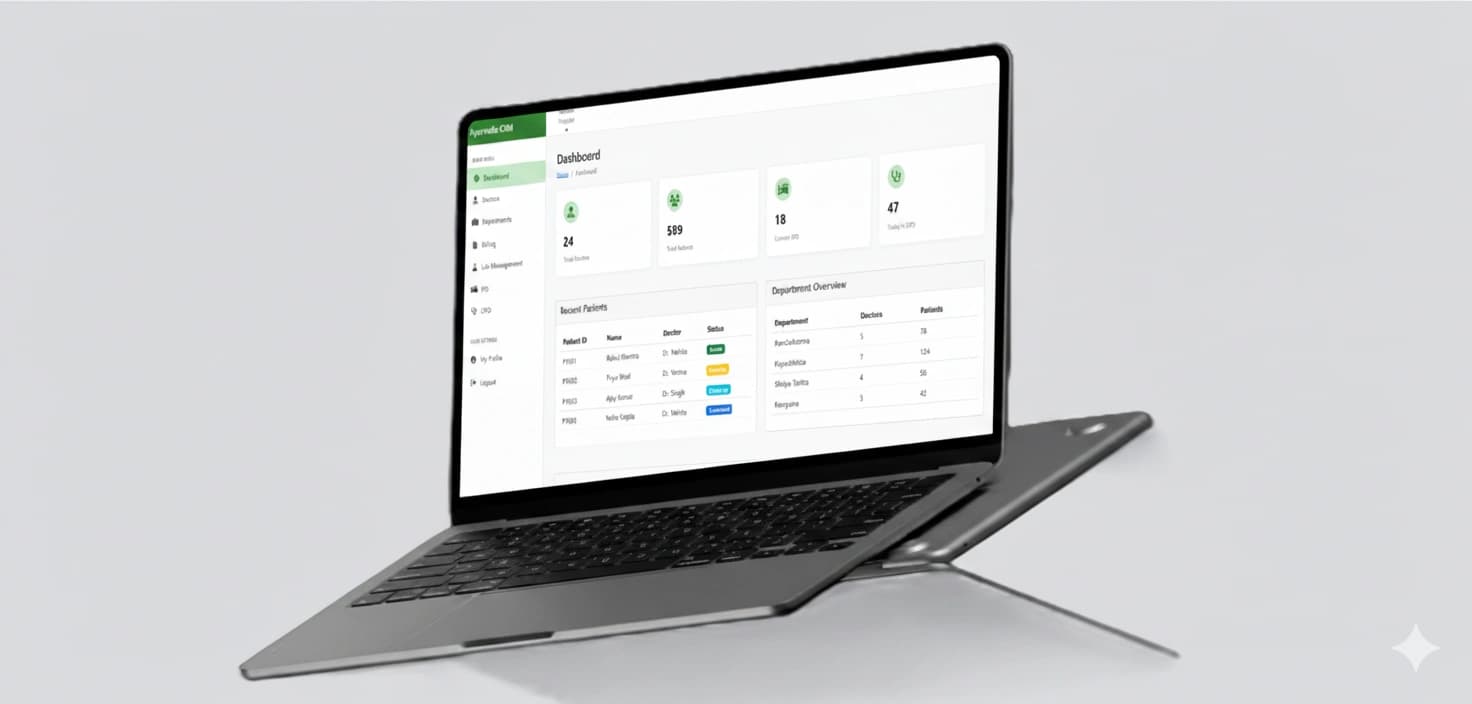 Ayurvedic Hospital management System screenshot